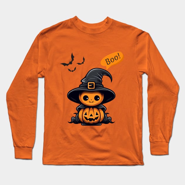 cute pumpkin halloween happy halloween Long Sleeve T-Shirt by MarikaBor